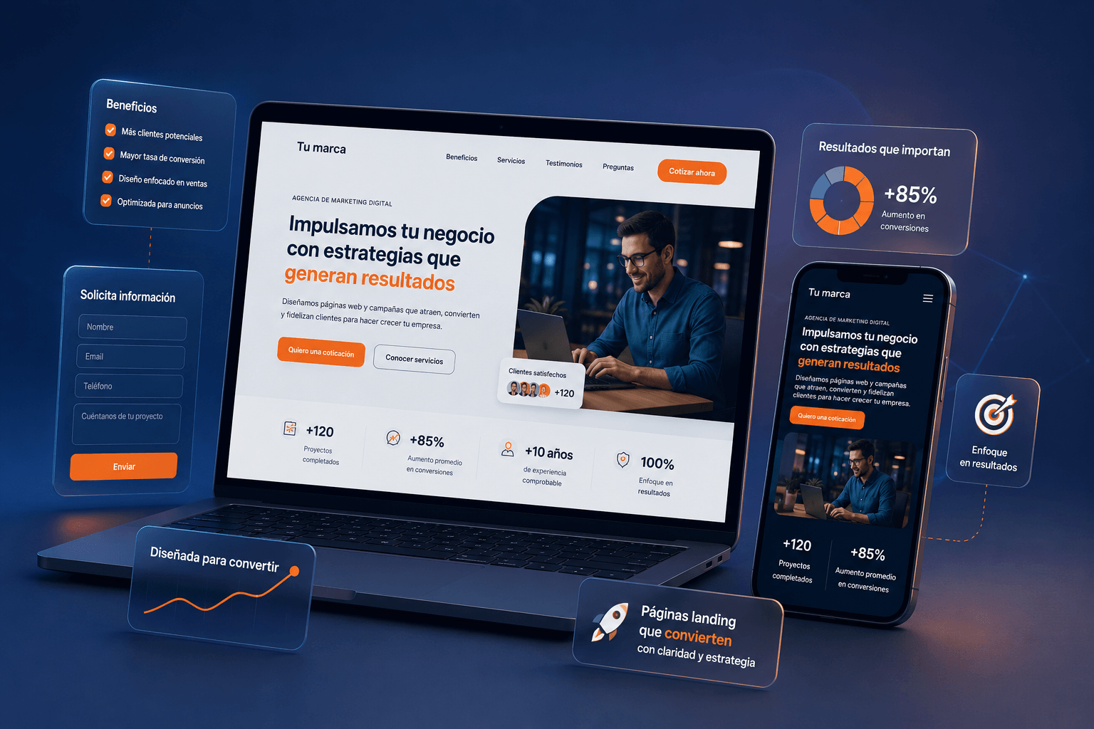 Landing page en Cancún optimizada para convertir visitas en prospectos