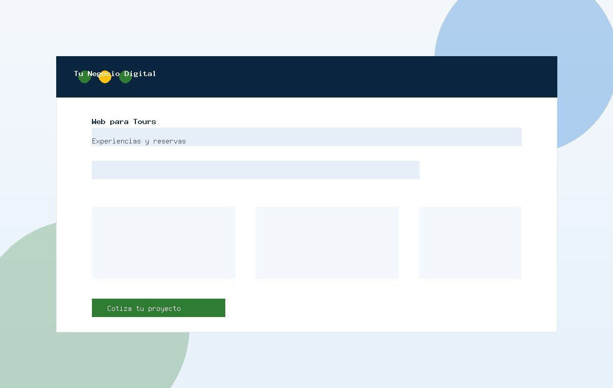 Ejemplo de proyecto web para tour operador