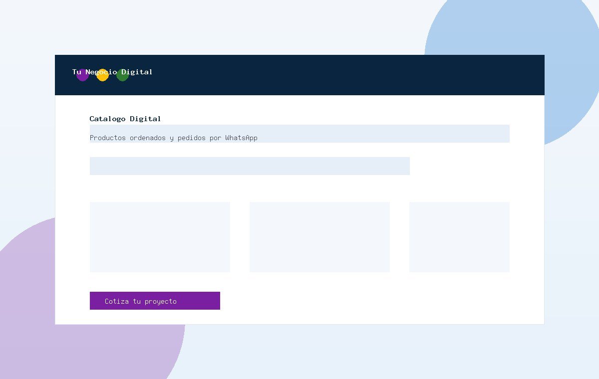 Catálogo de productos digital optimizado para dispositivos móviles